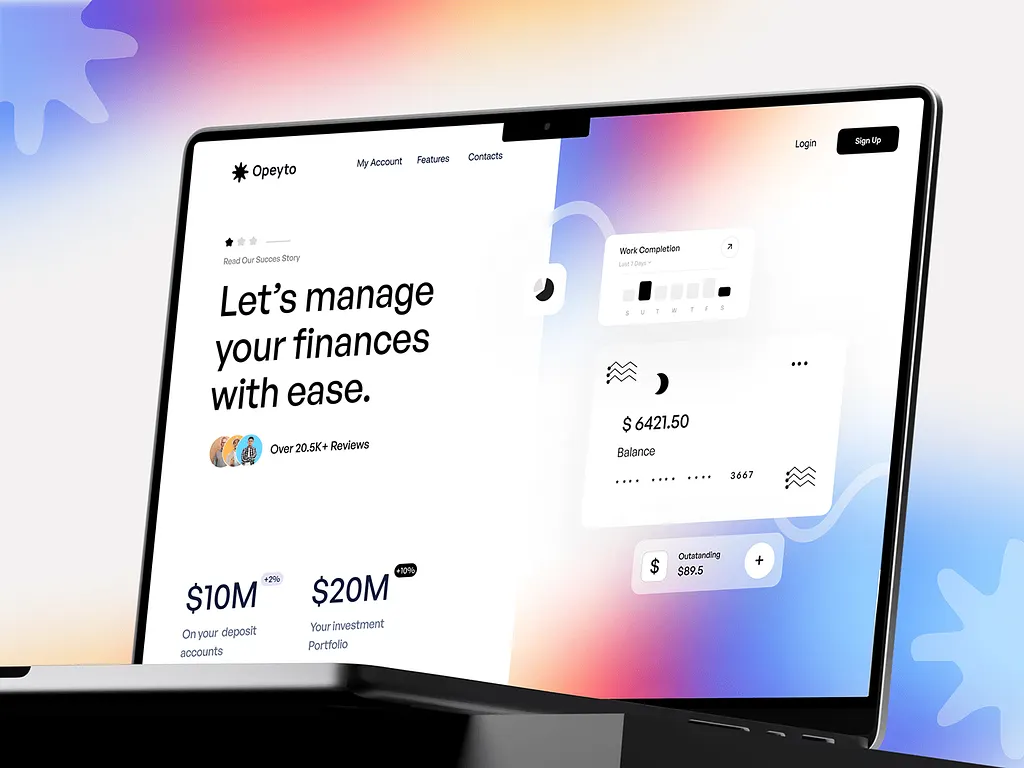 Opeyto — Fintech website