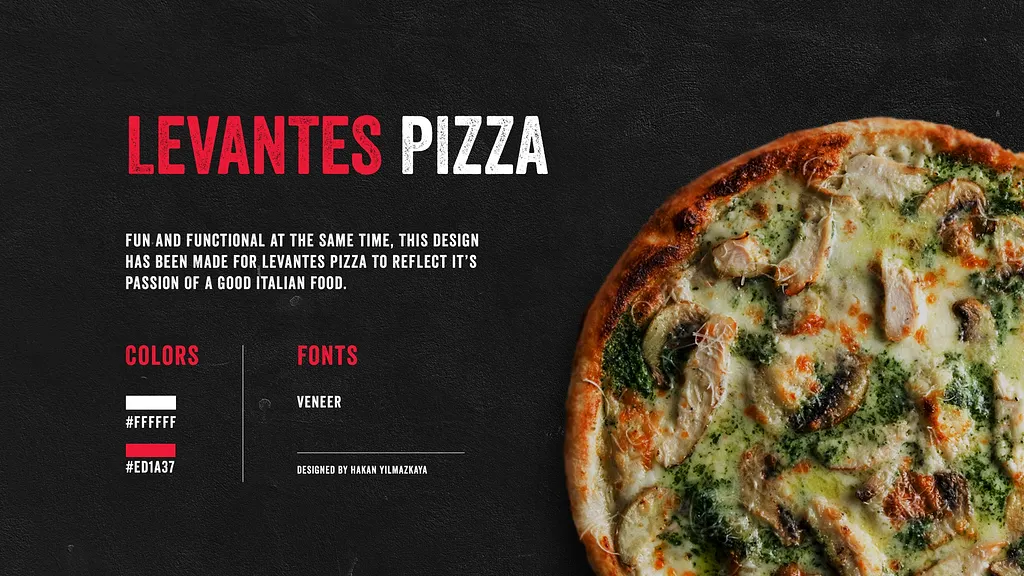 Levantes Pizza — Brand identity